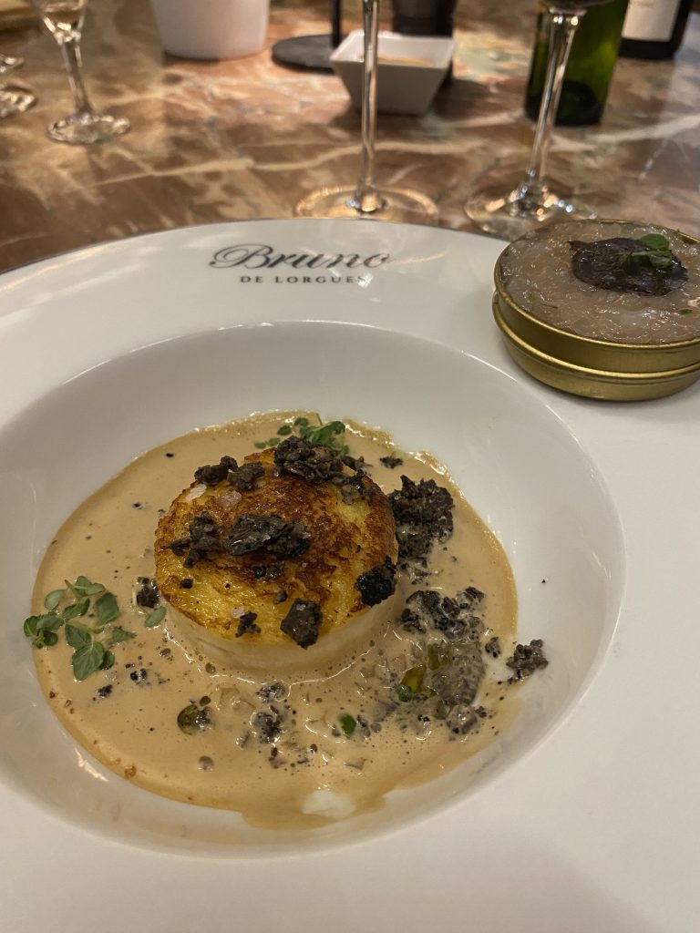 Langoustine chaude et crue, restaurant chez Bruno à Lorgues